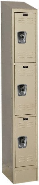 Hallowell - 3 Door, 3 Tier, Ready-Built Wardrobe & Box Lockers - Benchmark Tooling