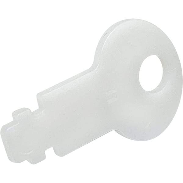 Made in USA - Paper Towel & Toilet Paper Dispenser Key - PLASTIC UNIVERSAL WHT PRO-SOURCE DISPENSER KEY - Benchmark Tooling