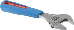 Channellock - 1" Jaw Capacity, 6" Standard Adjustable Wrench - Chrome Vanadium Steel, Chrome Finish - Benchmark Tooling