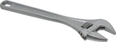 Channellock - 1-9/16" Jaw Capacity, 12" Standard Adjustable Wrench - Chrome Vanadium Steel, Chrome Finish - Benchmark Tooling