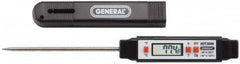 General - -40 to 302°F, -40 to 150°C, Digital Pocket Thermometer - Accurate to 1.8°F, Stainless Steel - Benchmark Tooling