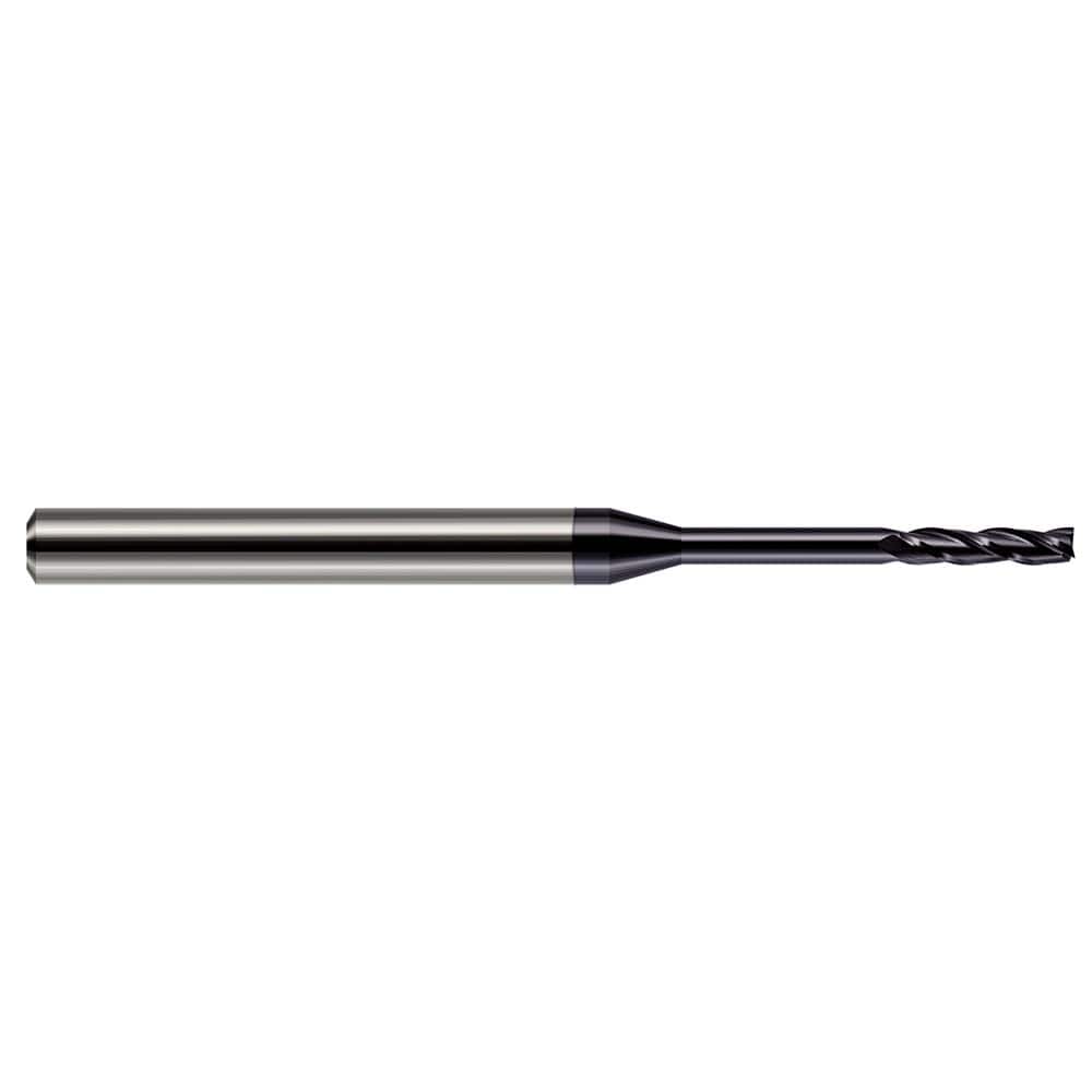 Harvey Tool - 0.5mm, 0.1" LOC, 1/8" Shank Diam, 2-1/2" OAL, 3 Flute Solid Carbide Square End Mill - Exact Industrial Supply