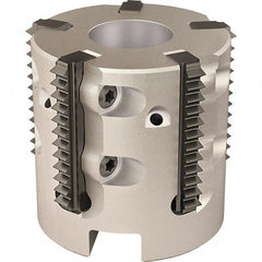 Vargus - 2.323" Cut Diam, 7.874" Max Depth of Cut, 1" Arbor Hole Diam, Internal/External Indexable Thread Mill - Insert Style 25S, 9 Inserts, Toolholder Style RTMC-D, 1.58" OAL - Benchmark Tooling