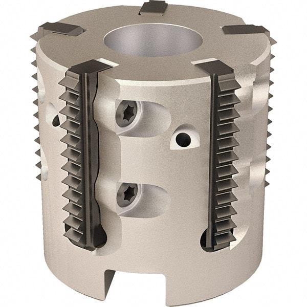 Vargus - 1.929" Cut Diam, 7.874" Max Depth of Cut, 3/4" Arbor Hole Diam, Internal/External Indexable Thread Mill - Insert Style 25S, 7 Inserts, Toolholder Style RTMC-D, 1.38" OAL - Benchmark Tooling