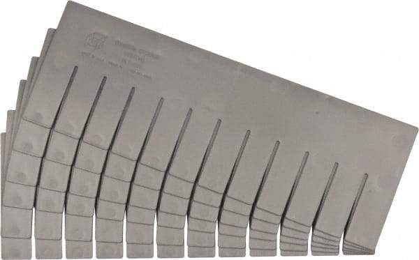 Quantum Storage - 16-1/2" Wide x 6" High, Gray Bin Divider - Use with DG92060 - Benchmark Tooling