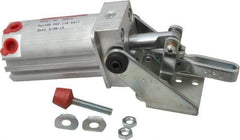 De-Sta-Co - 200 Lb Inner Hold Capacity, Horiz Mount, Air Power Hold-Down Toggle Clamp - 1/8 NPT Port, 145 Max psi, 102° Bar Opening, 26.92mm Height Under Bar - Benchmark Tooling