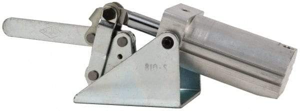 De-Sta-Co - 750 Lb Inner Hold Capacity, Horiz Mount, Air Power Hold-Down Toggle Clamp - 1/8 NPT Port, 145 Max psi, 99° Bar Opening, 45.47mm Height Under Bar - Benchmark Tooling