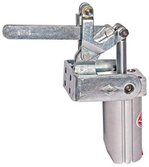 De-Sta-Co - 4,000 Lb Inner Hold Capacity, Vert Mount, Air Power Hold-Down Toggle Clamp - 1/4 NPT Port, 145 Max psi, 91° Bar Opening, 106.68mm Height Under Bar - Benchmark Tooling