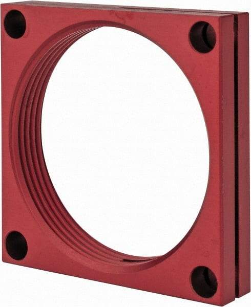 De-Sta-Co - 2-1/4 - 12 Thread, 0.28" Mounting Hole, Aluminum Clamp Mounting Block - 1/2" Thick x 2-1/2" Long x 2-1/2" Wide - Benchmark Tooling