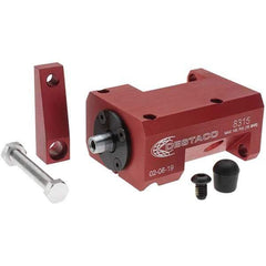 De-Sta-Co - 90 Lb Clamping Force, Right Hand Swing, 31.75mm Total Stroke, Single-Acting Pneumatic Swing Clamp - 1/8 NPT Port, 104.39mm Body Length x 38.1mm Body Width, 2.01 Cu In (Clamp), 2.26 Cu In (Unclamp), 130 Max psi - Benchmark Tooling