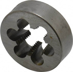 Cle-Line - 3/8-18 NPT Thread, Round Pipe Die - 1-1/2" Outside Diam, Carbon Steel - Exact Industrial Supply