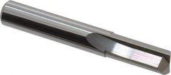 Hertel - 3/8", 1" LOC, 3/8" Shank Diam, 2-1/2" OAL, 2 Flute, Solid Carbide Square End Mill - Uncoated, Straight Flute, Centercutting - Benchmark Tooling