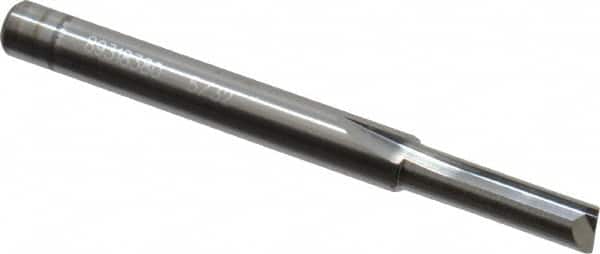 Hertel - 5/32", 1/2" LOC, 3/16" Shank Diam, 2" OAL, 2 Flute, Solid Carbide Square End Mill - Uncoated, Straight Flute, Centercutting - Benchmark Tooling