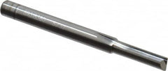 Hertel - 5/32", 1/2" LOC, 3/16" Shank Diam, 2" OAL, 2 Flute, Solid Carbide Square End Mill - Uncoated, Straight Flute, Centercutting - Benchmark Tooling