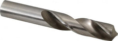 Hertel - 43/64" 118° High Speed Steel Screw Machine Drill Bit - Bright Finish, Right Hand Cut, 2-7/8" Flute Length, 4-5/8" OAL - Benchmark Tooling