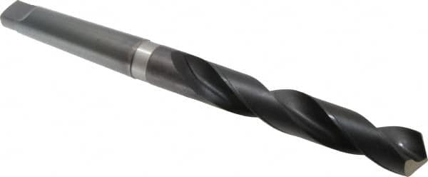 Hertel - 1-15/64", 4MT 118° Point High Speed Steel Taper Shank Drill Bit - Benchmark Tooling