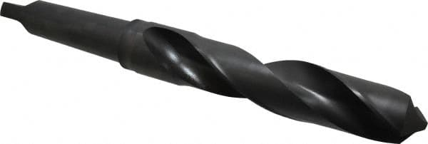 Hertel - 2-5/32", 5MT 118° Point High Speed Steel Taper Shank Drill Bit - Benchmark Tooling
