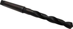 Hertel - 55/64", 3MT 118° Point High Speed Steel Taper Shank Drill Bit - Benchmark Tooling