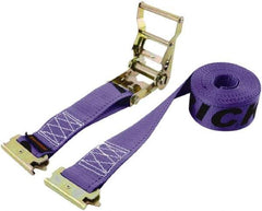 Erickson Manufacturing - 16' Long x 2" Wide, 2,500 Lb Basket Capacity, Polyester & Steel Web Sling - Blue - Benchmark Tooling