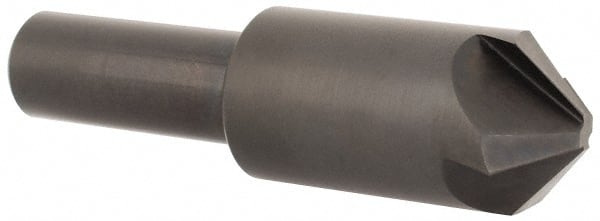 Hertel - 3/4" Head Diam, 1/2" Shank Diam, 4 Flute 100° High Speed Steel Countersink - Benchmark Tooling