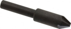 Hertel - 3/8" Head Diam, 1/4" Shank Diam, 4 Flute 60° High Speed Steel Countersink - Benchmark Tooling
