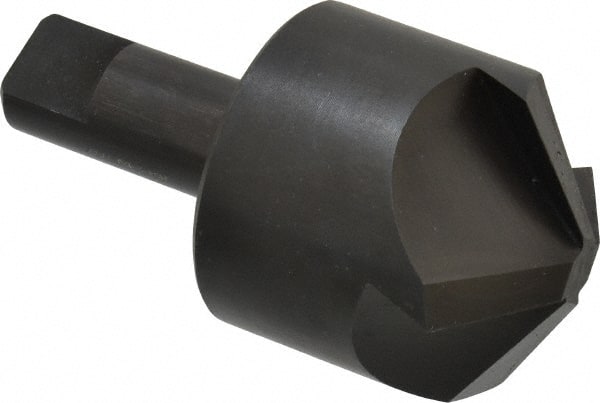 Hertel - 2" Head Diam, 3/4" Shank Diam, 4 Flute 120° High Speed Steel Countersink - Benchmark Tooling