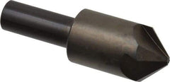 Hertel - 7/8" Head Diam, 1/2" Shank Diam, 4 Flute 90° High Speed Steel Countersink - 2-13/16" OAL, Straight Shank - Benchmark Tooling