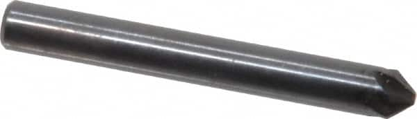 Hertel - 3/16" Head Diam, 3/16" Shank Diam, 6 Flute 82° High Speed Steel Countersink - Benchmark Tooling