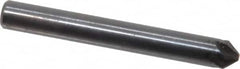 Hertel - 3/16" Head Diam, 3/16" Shank Diam, 6 Flute 82° High Speed Steel Countersink - Benchmark Tooling