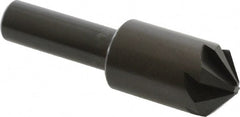 Hertel - 5/8" Head Diam, 3/8" Shank Diam, 6 Flute 100° High Speed Steel Countersink - Benchmark Tooling