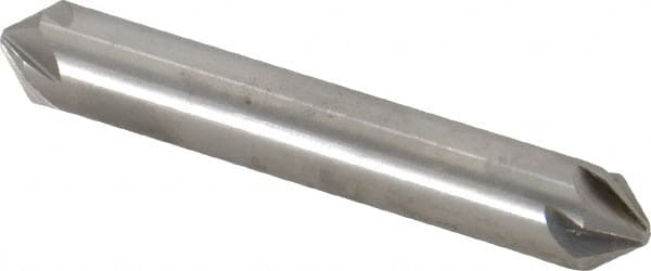 Hertel - 3/8" Head Diam, 3/8" Shank Diam, 6 Flute 82° High Speed Steel Countersink - Benchmark Tooling