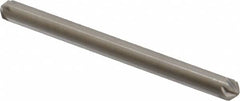 Hertel - 1/8" Head Diam, 1/8" Shank Diam, 6 Flute 100° High Speed Steel Countersink - Benchmark Tooling