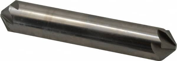 Hertel - 5/8" Head Diam, 5/8" Shank Diam, 6 Flute 100° High Speed Steel Countersink - Benchmark Tooling