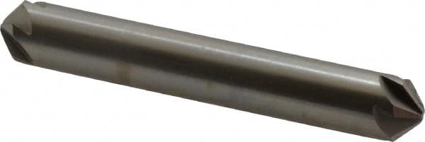 Hertel - 3/8" Head Diam, 3/8" Shank Diam, 6 Flute 100° High Speed Steel Countersink - Benchmark Tooling