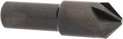 Hertel - 5/8" Head Diam, 1/2" Shank Diam, 6 Flute 90° High Speed Steel Countersink - Benchmark Tooling