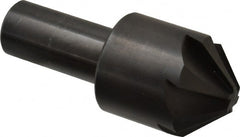 Hertel - 1-3/4" Head Diam, 1" Shank Diam, 6 Flute 90° High Speed Steel Countersink - Benchmark Tooling