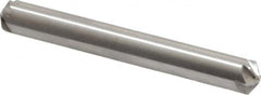 Hertel - 1/4" Head Diam, 1/4" Shank Diam, 6 Flute 120° High Speed Steel Countersink - 2" OAL, Straight Shank - Benchmark Tooling