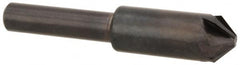 Hertel - 3/8" Head Diam, 1/4" Shank Diam, 6 Flute 90° High Speed Steel Countersink - Benchmark Tooling