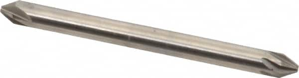 Hertel - 1/8" Head Diam, 1/8" Shank Diam, 6 Flute 60° High Speed Steel Countersink - Benchmark Tooling