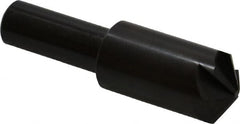 Hertel - 3/4" Head Diam, 1/2" Shank Diam, 6 Flute 120° High Speed Steel Countersink - Benchmark Tooling