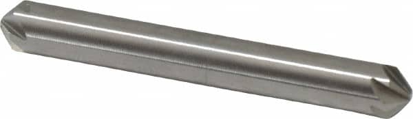 Hertel - 1/4" Head Diam, 1/4" Shank Diam, 6 Flute 100° High Speed Steel Countersink - Benchmark Tooling