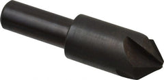 Hertel - 3/4" Head Diam, 1/2" Shank Diam, 4 Flute 90° High Speed Steel Countersink - Benchmark Tooling