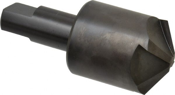 Hertel - 1-1/2" Head Diam, 3/4" Shank Diam, 4 Flute 120° High Speed Steel Countersink - Benchmark Tooling