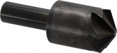 Hertel - 1" Head Diam, 1/2" Shank Diam, 6 Flute 120° High Speed Steel Countersink - Benchmark Tooling