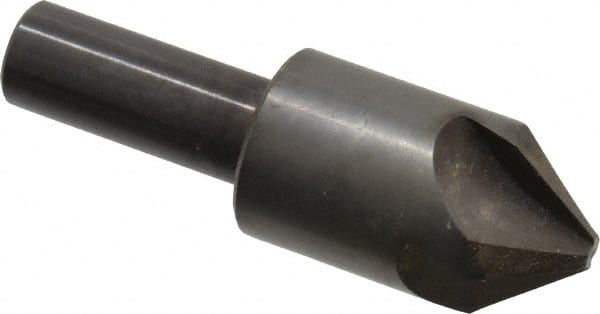 Hertel - 7/8" Head Diam, 1/2" Shank Diam, 4 Flute 82° High Speed Steel Countersink - Benchmark Tooling