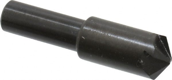 Hertel - 1/2" Head Diam, 3/8" Shank Diam, 4 Flute 120° High Speed Steel Countersink - Benchmark Tooling