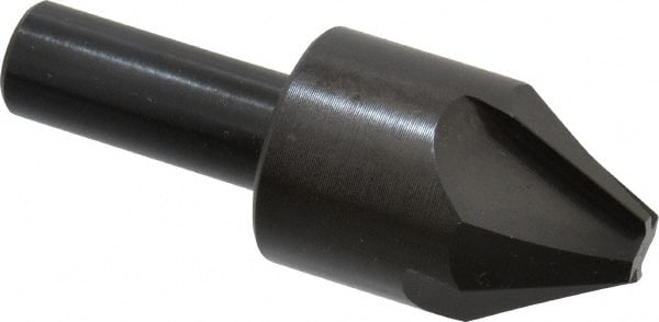 Hertel - 1" Head Diam, 1/2" Shank Diam, 4 Flute 60° High Speed Steel Countersink - Benchmark Tooling