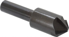 Hertel - 5/8" Head Diam, 3/8" Shank Diam, 4 Flute 100° High Speed Steel Countersink - Benchmark Tooling