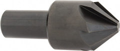 Hertel - 1-1/4" Head Diam, 3/4" Shank Diam, 6 Flute 82° High Speed Steel Countersink - Benchmark Tooling