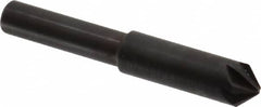 Hertel - 5/16" Head Diam, 1/4" Shank Diam, 6 Flute 90° High Speed Steel Countersink - Benchmark Tooling